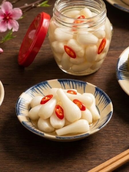Cách làm kiệu ngâm chua ngọt ngày Tết