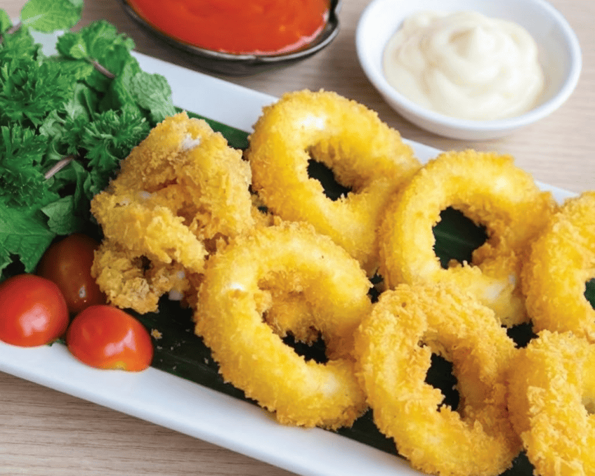 Món mực ống chiên bơ tỏi giòn rụm