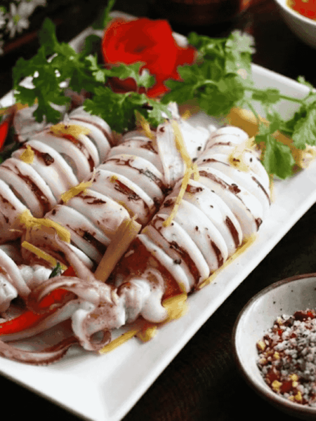 Cách làm mực ống hấp bia giòn ngọt, thơm lừng sả gừng