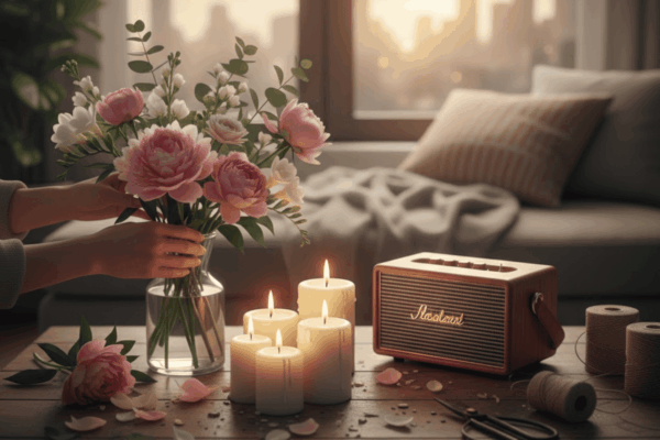 Cắm hoa, đốt nến, bật nhạc: Liệu pháp chữa lành tại nhà