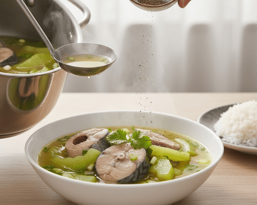 Canh bí xanh cá nục