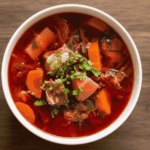 Món canh củ dền hầm xương ống heo