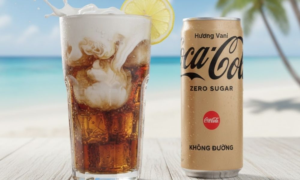 biến lon nước ngọt thành một ly "mocktail" béo ngậy từ Coca cola Vani