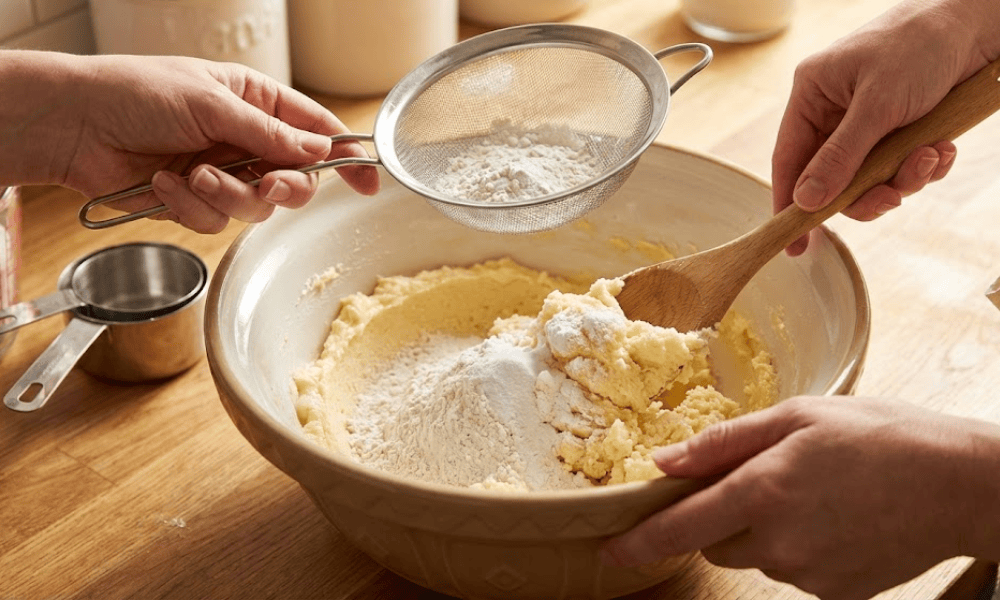 Trộn bơ và đường