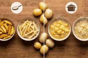 Khoai tây vàng với khoai tây trắng - loại nào để chiên, làm súp?