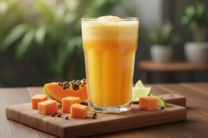 Nước ép đu đủ chanh