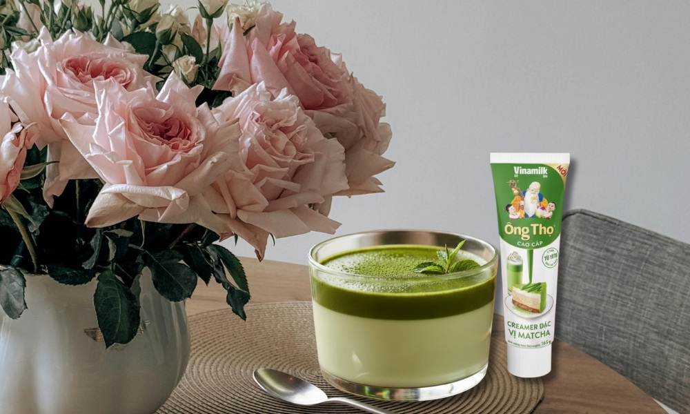 Món tráng miệng hấp dẫn từ sữa ông thọ Matcha
