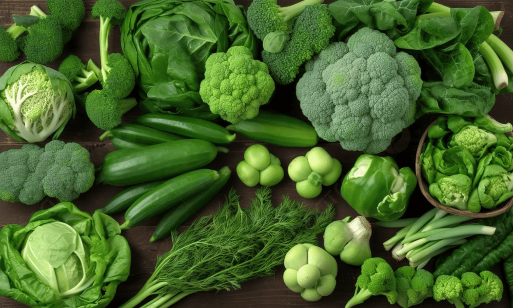 Rau củ màu xanh đậm