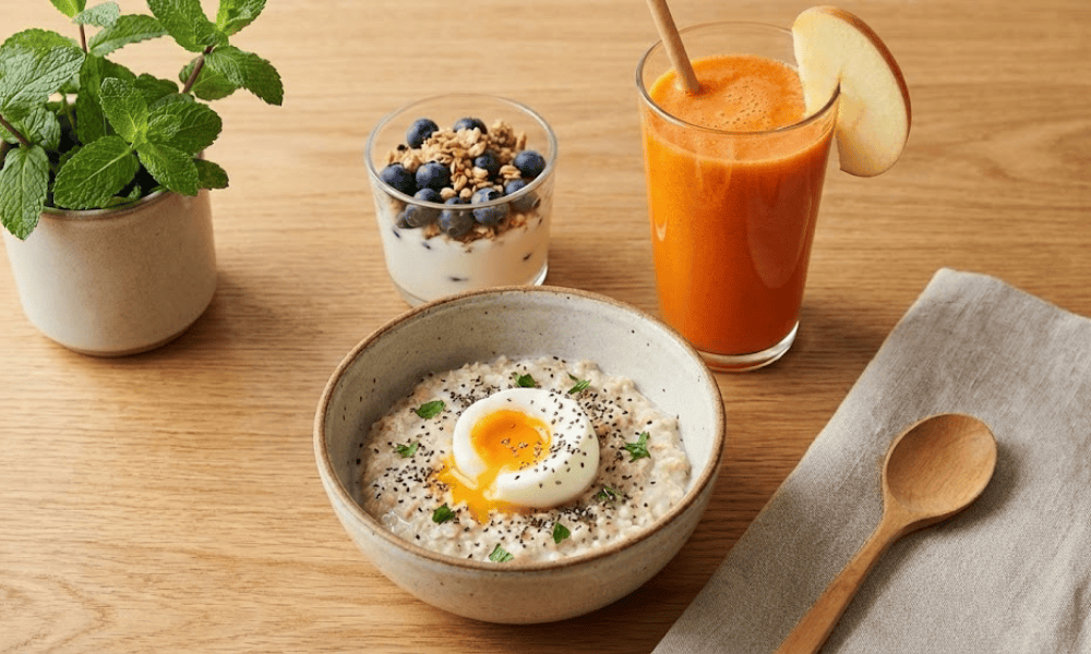 Thực đơn bổ mắt bữa sáng