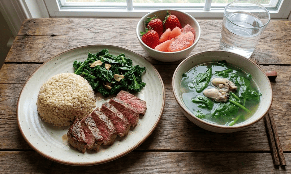 Thực đơn giàu sắt