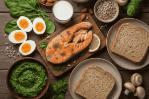 Thực đơn vitamin B2 – tốt cho da, móng và tóc mỗi ngày