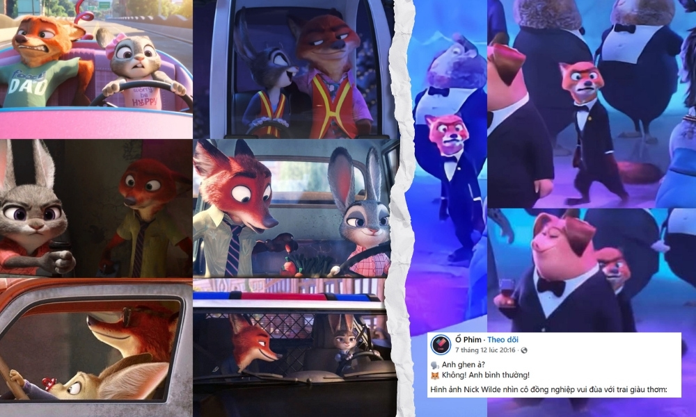 Tổng hợp meme Zootopia 2 hài hước về cặp đôi Nick và Judy trên mạng xã hội