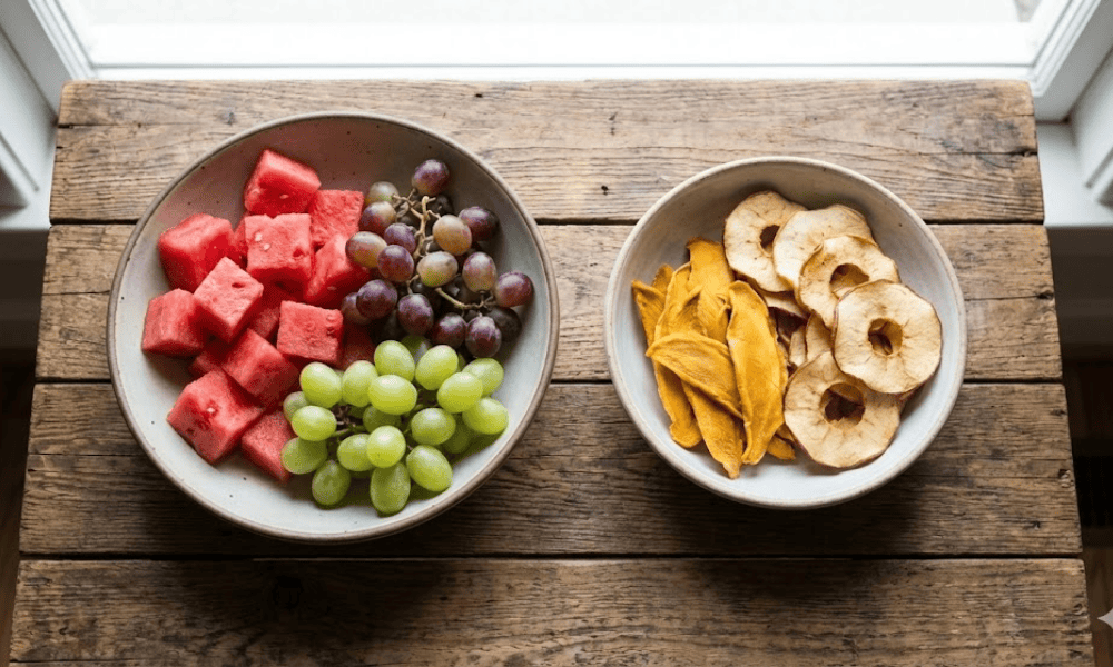 Trái cây tươi và trái cây sấy