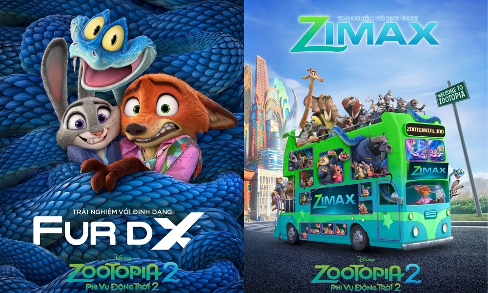 Poster Imax và 4DX của Zootopia 2