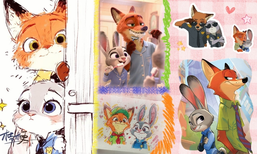 Loạt fan-art dễ thương của cặp đôi Nick - Judy