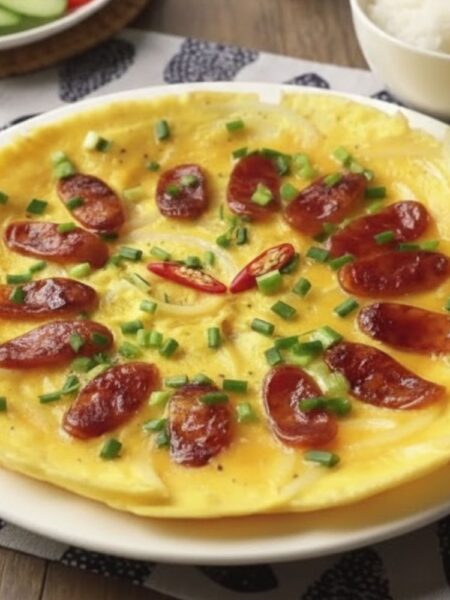 Lạp xưởng chiên trứng