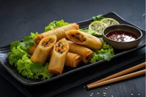 mẹo rán chả giò