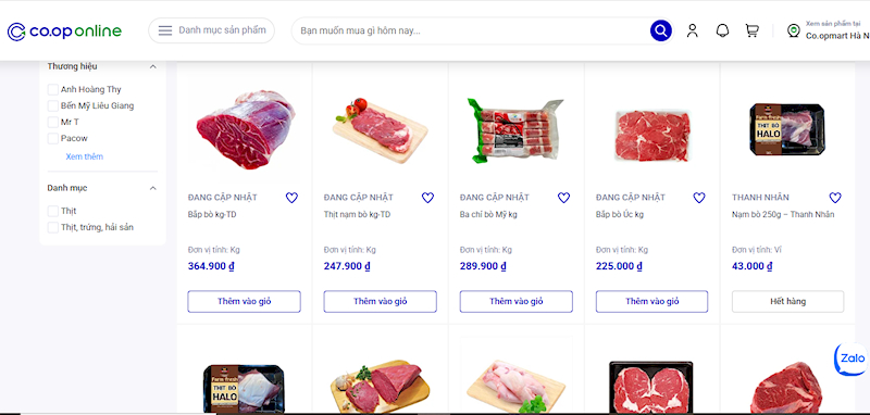 Co.op Online chính là địa chỉ mua thịt bò online uy tín, chất lượng cho mọi nhà