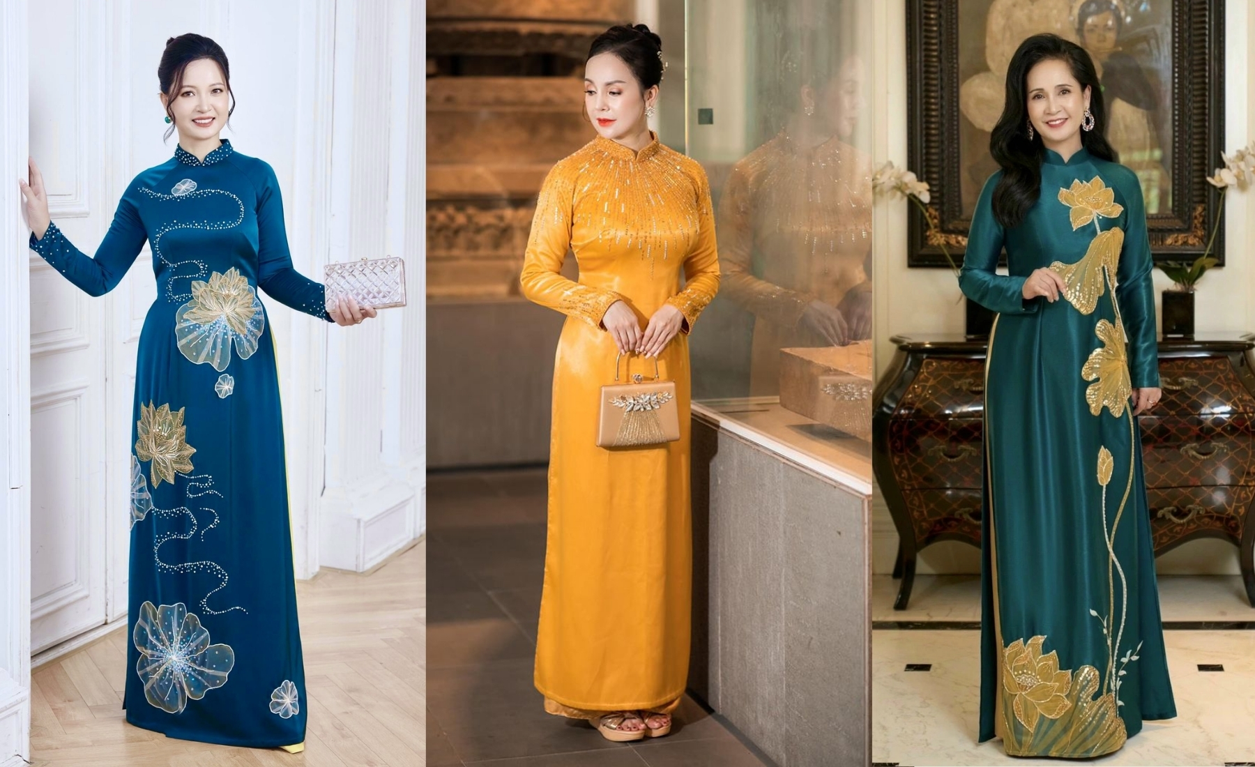 Áo dài nhung là một món quà ý nghĩa và tinh tế để trao tặng