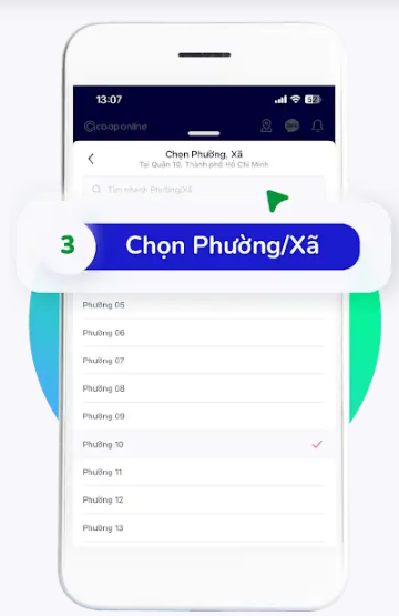 Chọn phường xã