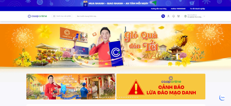 Co.op Online mang đến trải nghiệm mua sắm an tâm - tiện lợi - tiết kiệm 