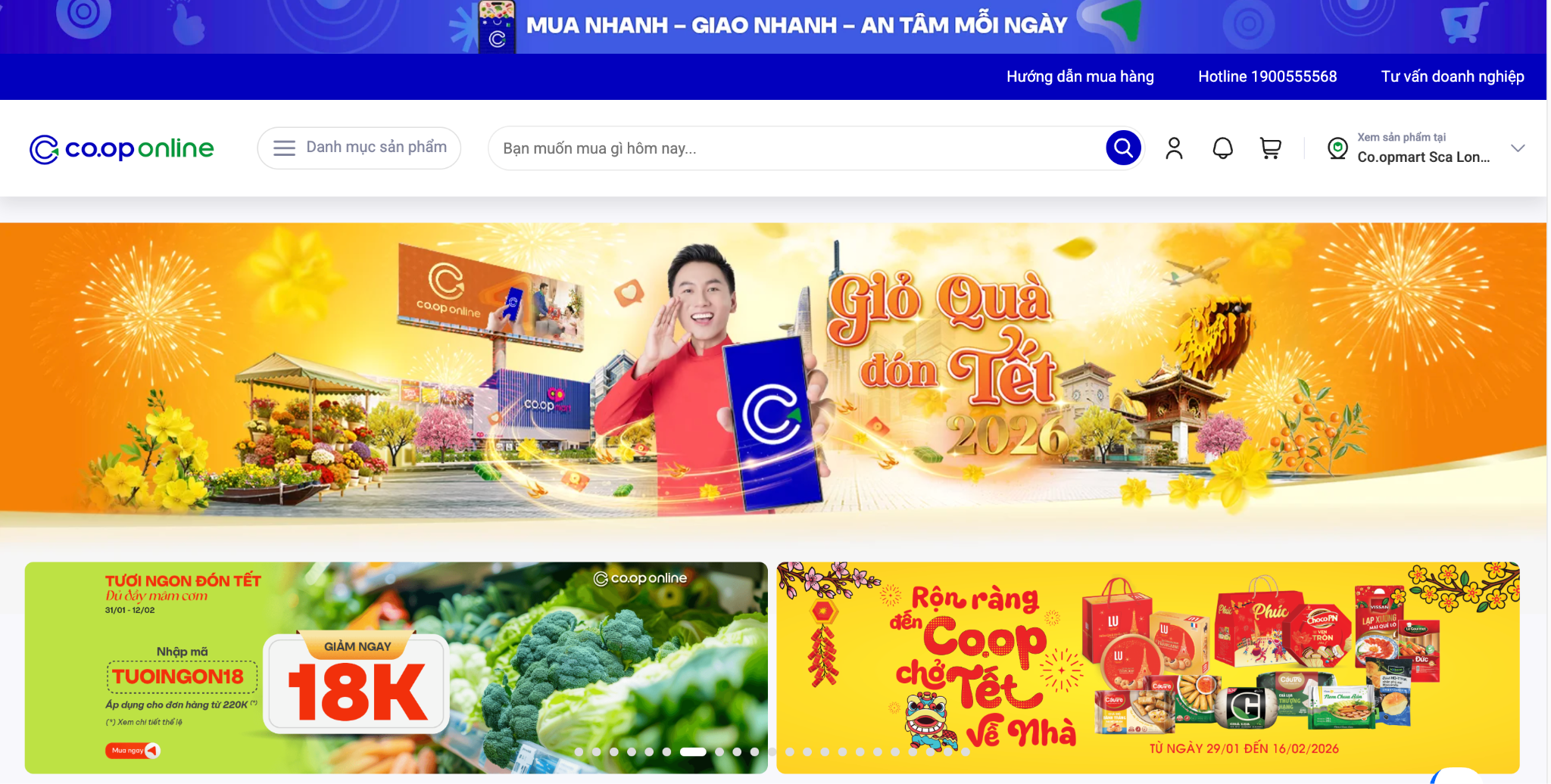 Coopmart cung cấp nguyên liệu tươi sạch cho mâm cỗ gia đình