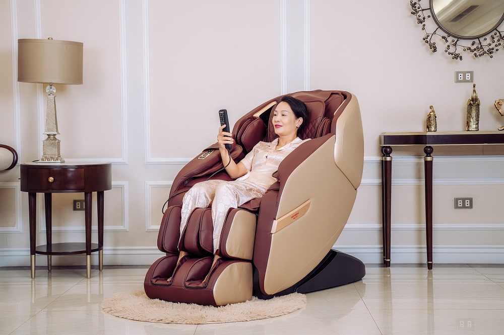 Ghế massage toàn thân cao cấp mang lại trải nghiệm thư giãn và trị liệu tại nhà