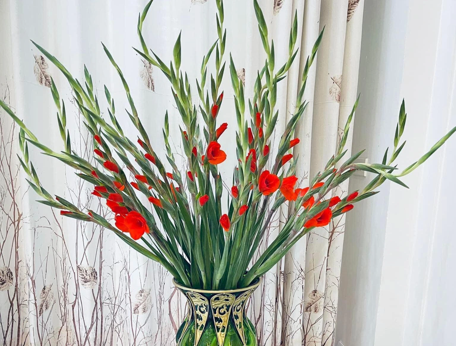 Hoa tươi giúp ngôi nhà thêm bừng sáng trong dịp xuân về