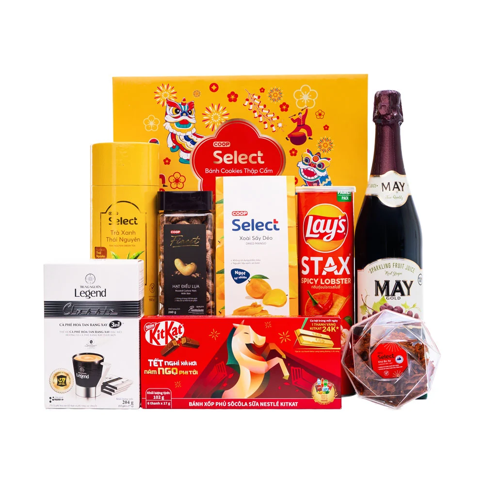 Hộp quà truyền thống mang đậm không khí sum vầy ngày đầu năm