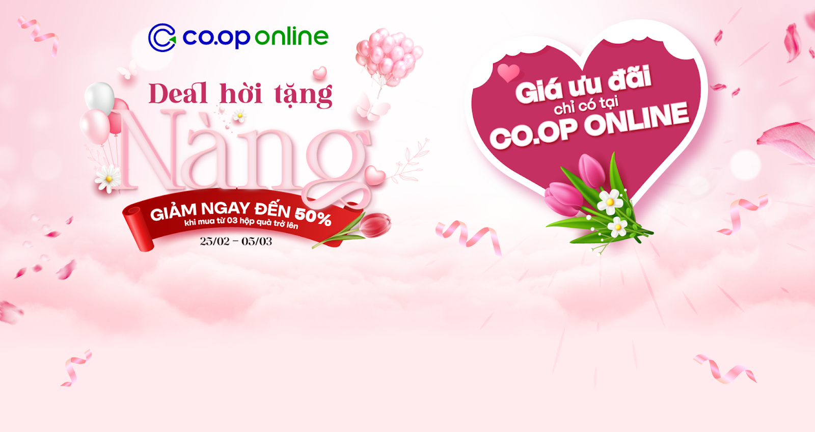 Mua dầu gội chính hãng tại Co.op Online với nhiều ưu đãi trong dịp lễ
