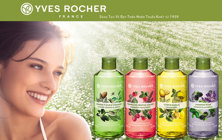 Các nàng da nhạy cảm không thể bỏ qua dòng sữa tắm Yves Rocher