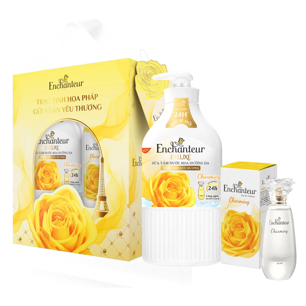Enchanteur Charming nhận được nhiều review sữa tắm trắng da body tốt