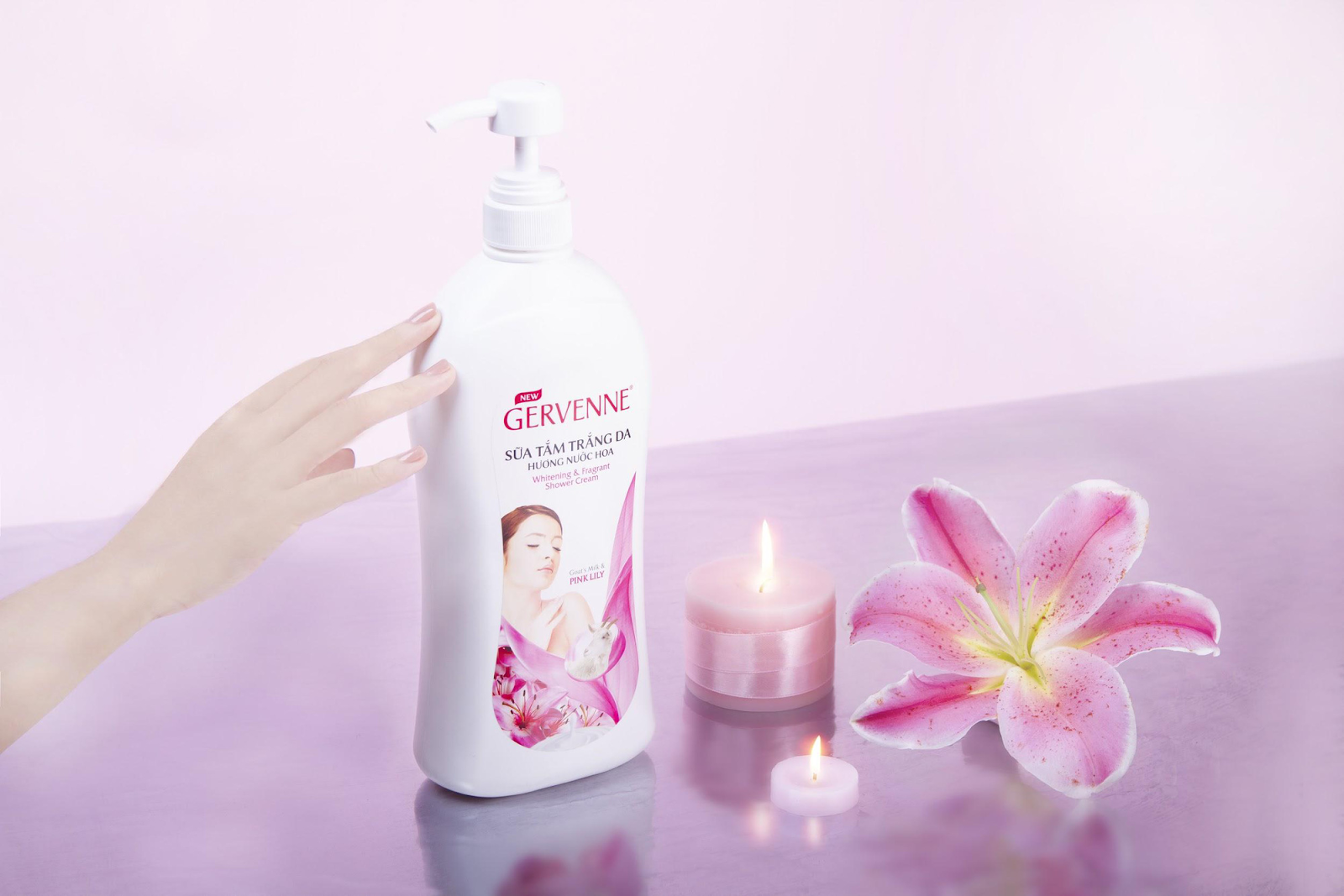 Da không đều màu có thể cân nhắc lựa chọn dòng sữa tắm Gervenne