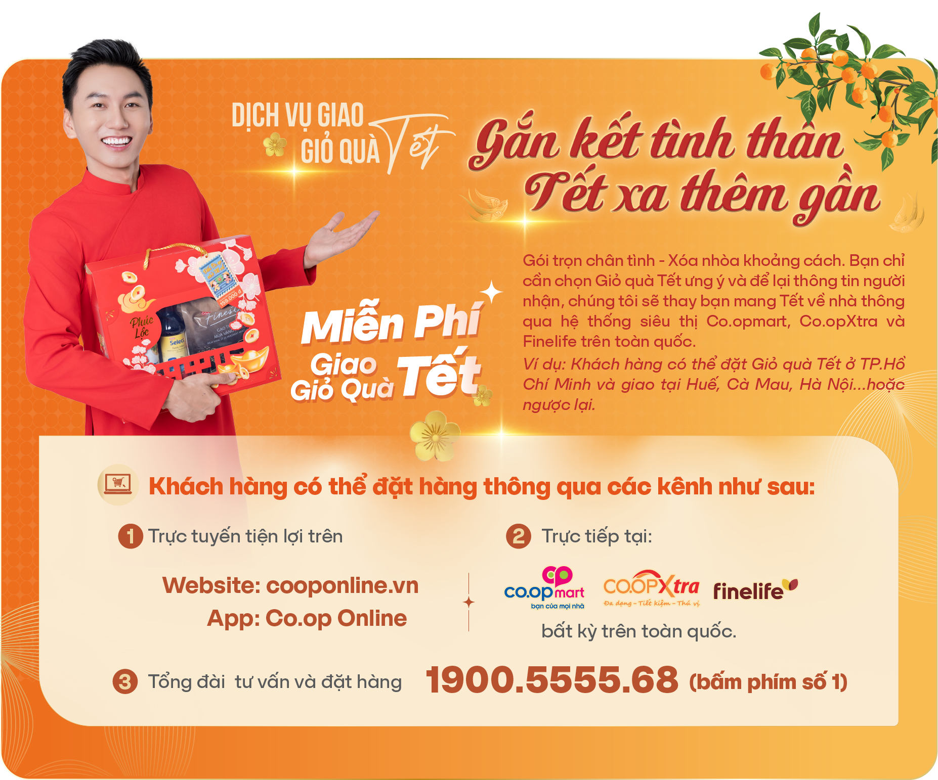 Mua quà Tết trên Co.op Online để nhân vô vàn ưu đãi