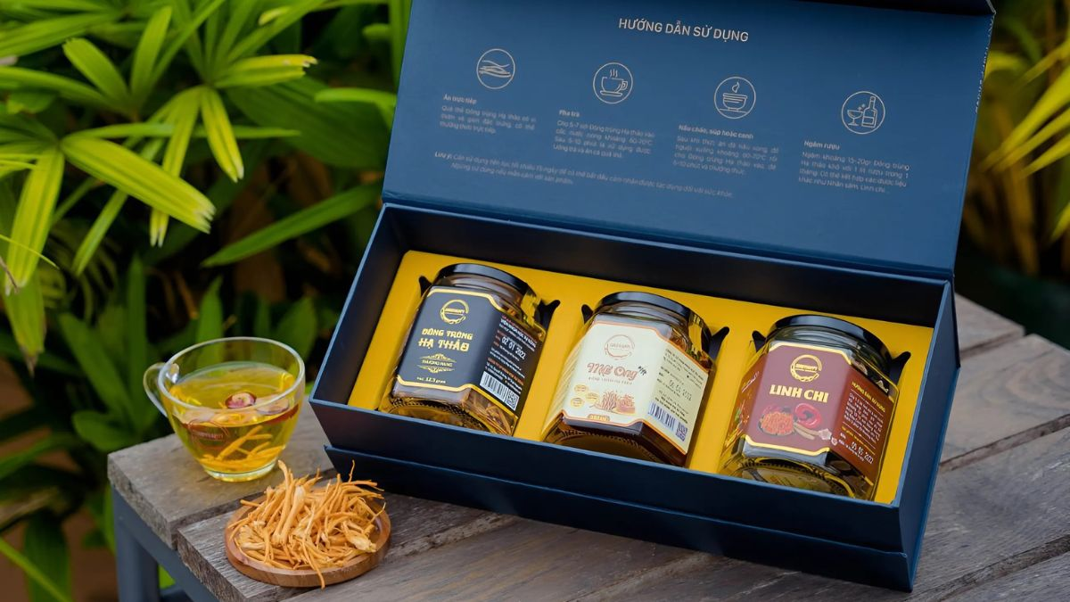 Quà Tết đông trùng hạ thảo được nhiều người con lựa chọn để biếu bố mẹ 