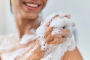 review sữa tắm trắng da body