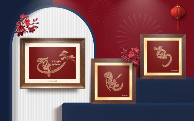 Tranh thư pháp cũng là món quà gửi trao nhiều ý nghĩa tốt đẹp 