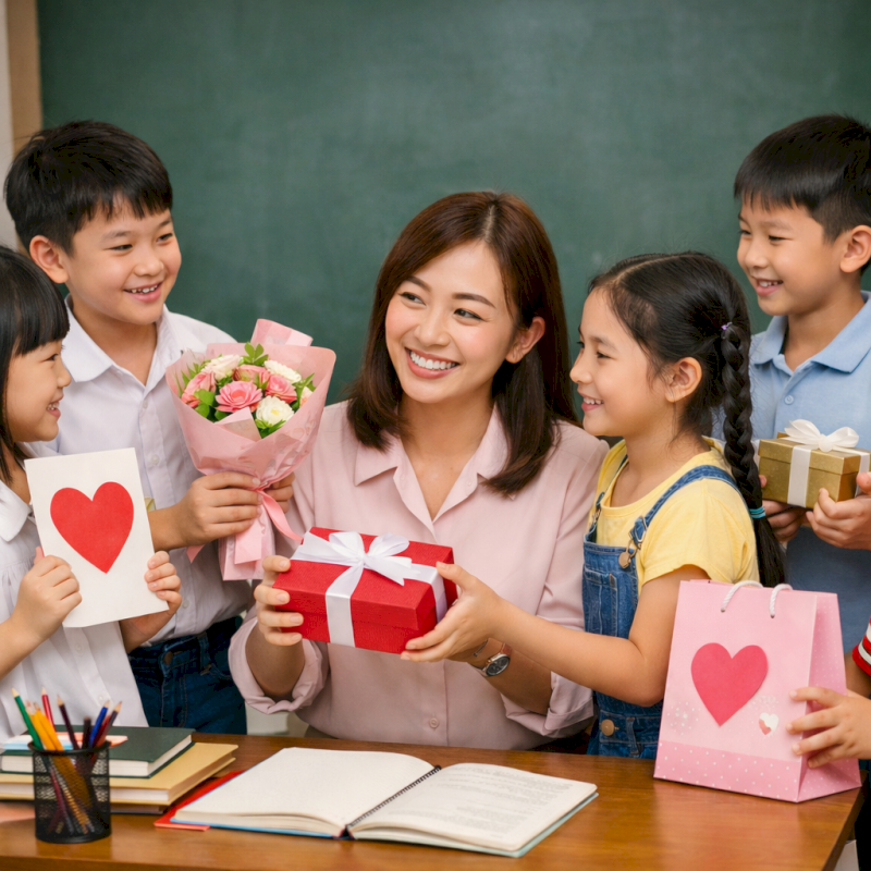 Quà tặng 8-3 cho cô giáo