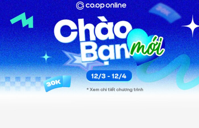 Chào bạn mới nhận ngay E-voucher 30K