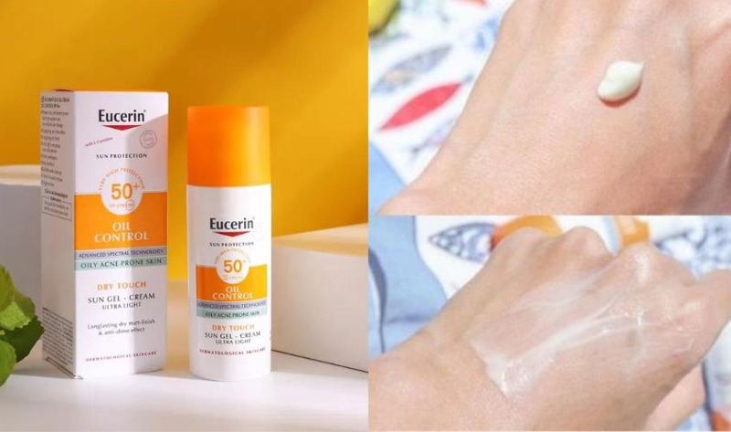 Eucerin dạng gel cream kiềm dầu mạnh mẽ không gây bít tắc