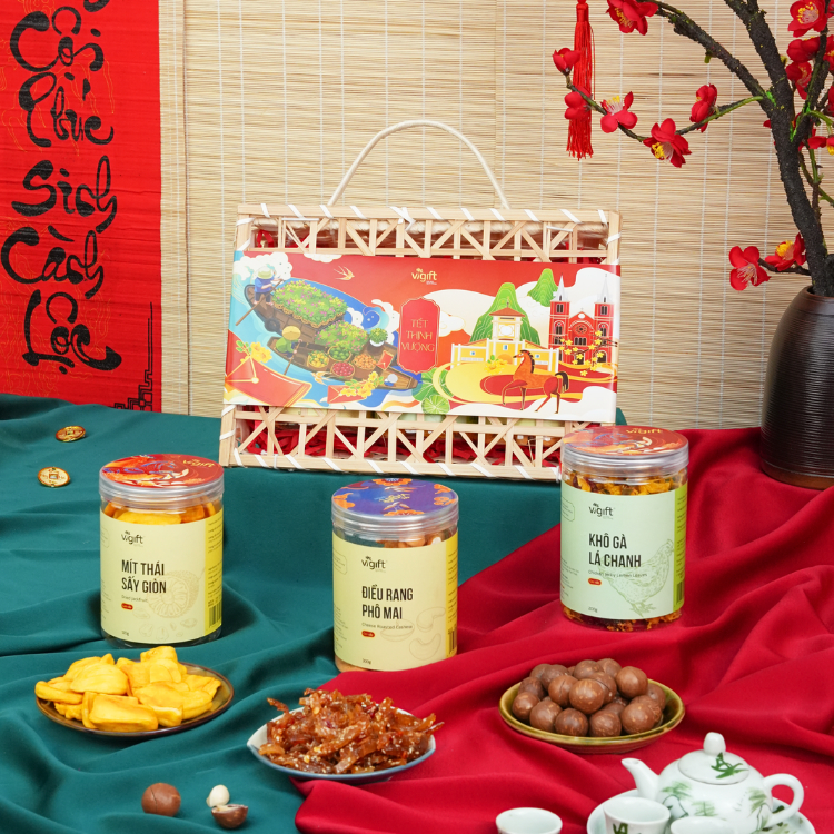 Giỏ quà tết sum vầy rực rỡ là ưu tiên hàng đầu trong dịp cuối năm