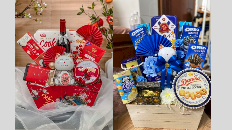 Giỏ quà Tết tổng hợp là món quà tri thức tuyệt vời tri ân khách hàng