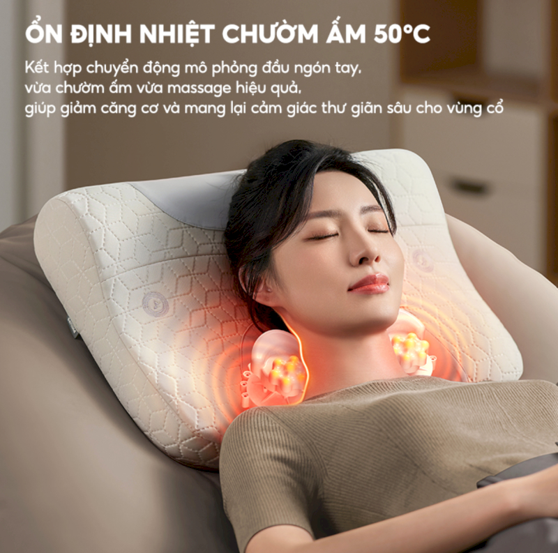 Gối chườm nóng thảo mộc mang lại giấc ngủ vô cùng êm ái