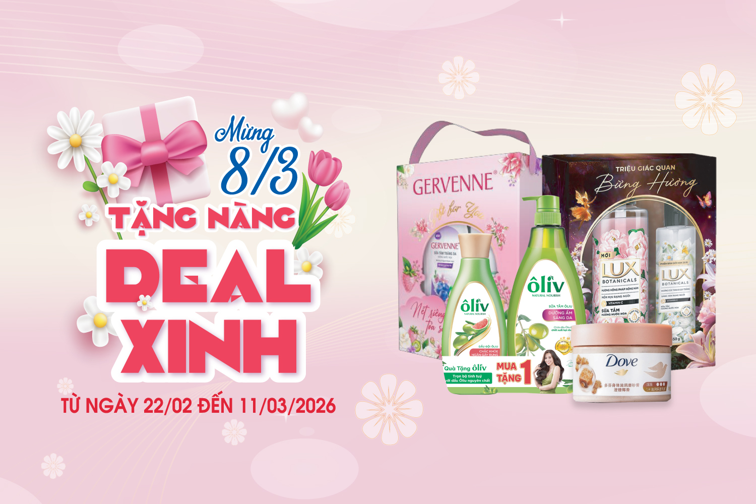 Mừng 8/3 - Tặng nàng deal xinh