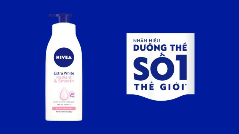 Nivea Radiant Smooth dồi dào vitamin C nuôi dưỡng da sáng mịn