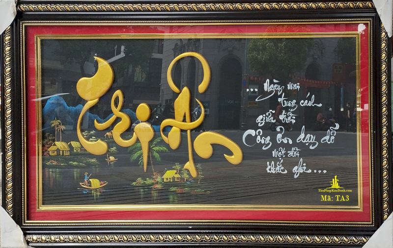 Tranh thư pháp tri ân là món quà mang đậm bản sắc văn hóa