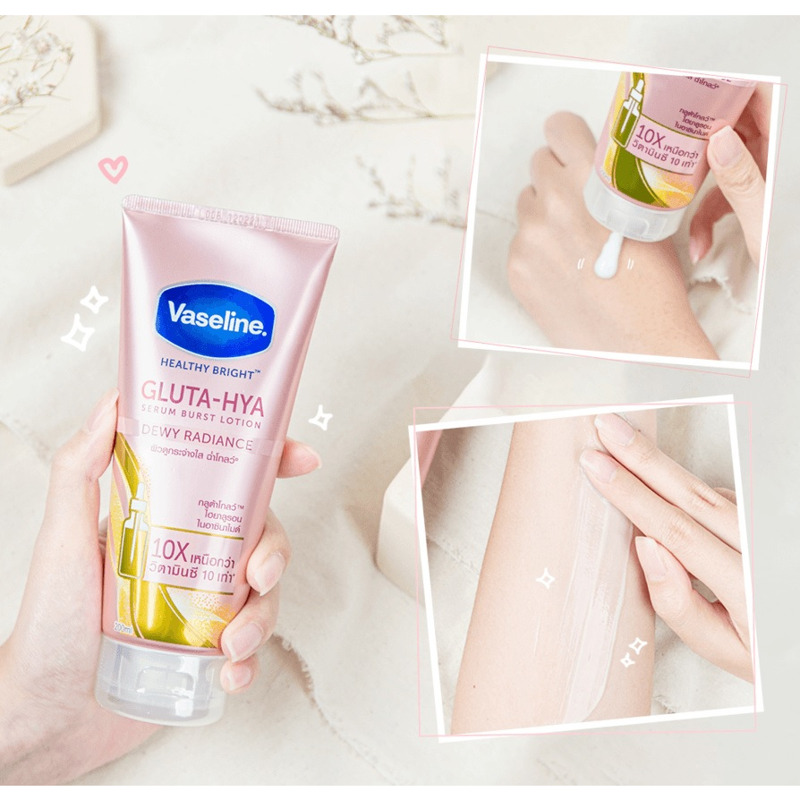 Vaseline Gluta Hya sở hữu chất gel tan nhanh không hề gây bết rít