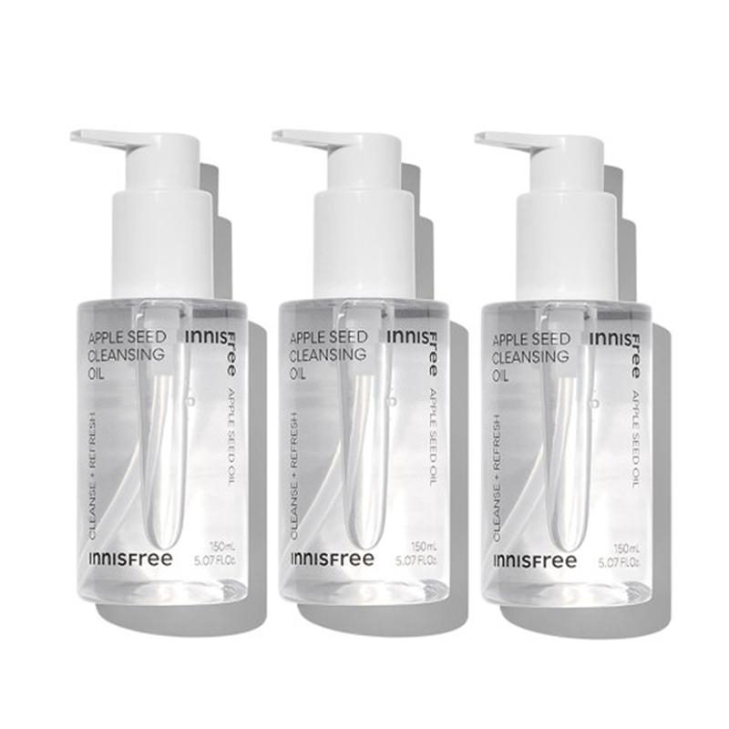 Dầu tẩy trang hạt táo xanh tươi mát Innisfree Apple Seed Cleansing Oil.