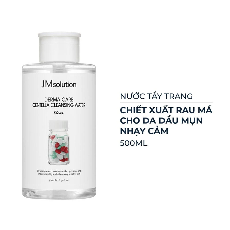 JMsolution phục hồi da mụn với rau má cùng dung tích lớn siêu tiết kiệm