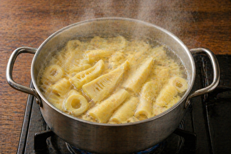 Luộc măng nhiều lần là cách làm măng tươi hết đắng triệt để